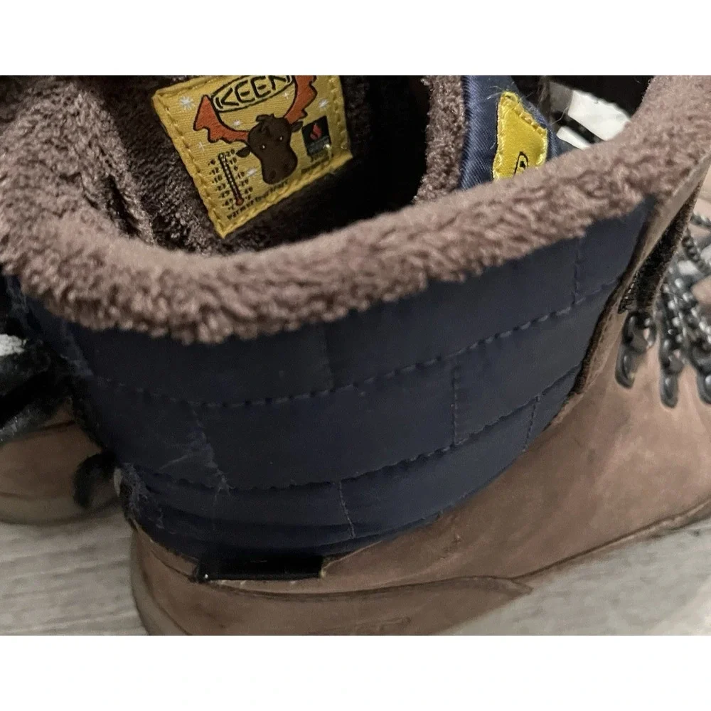 Keen Kanibou Kids Size 4 Winter‎ Leather Snow Hiking Boots
